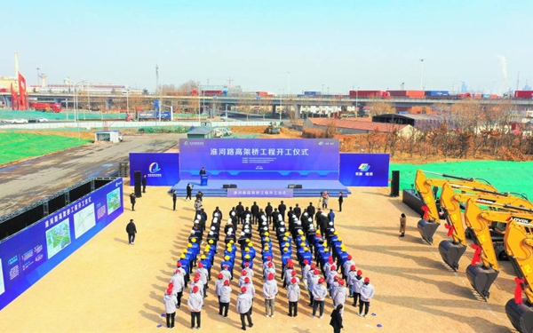 山東省首條雙向六車(chē)道連接海底隧道高架路橋正式開(kāi)建啦??！